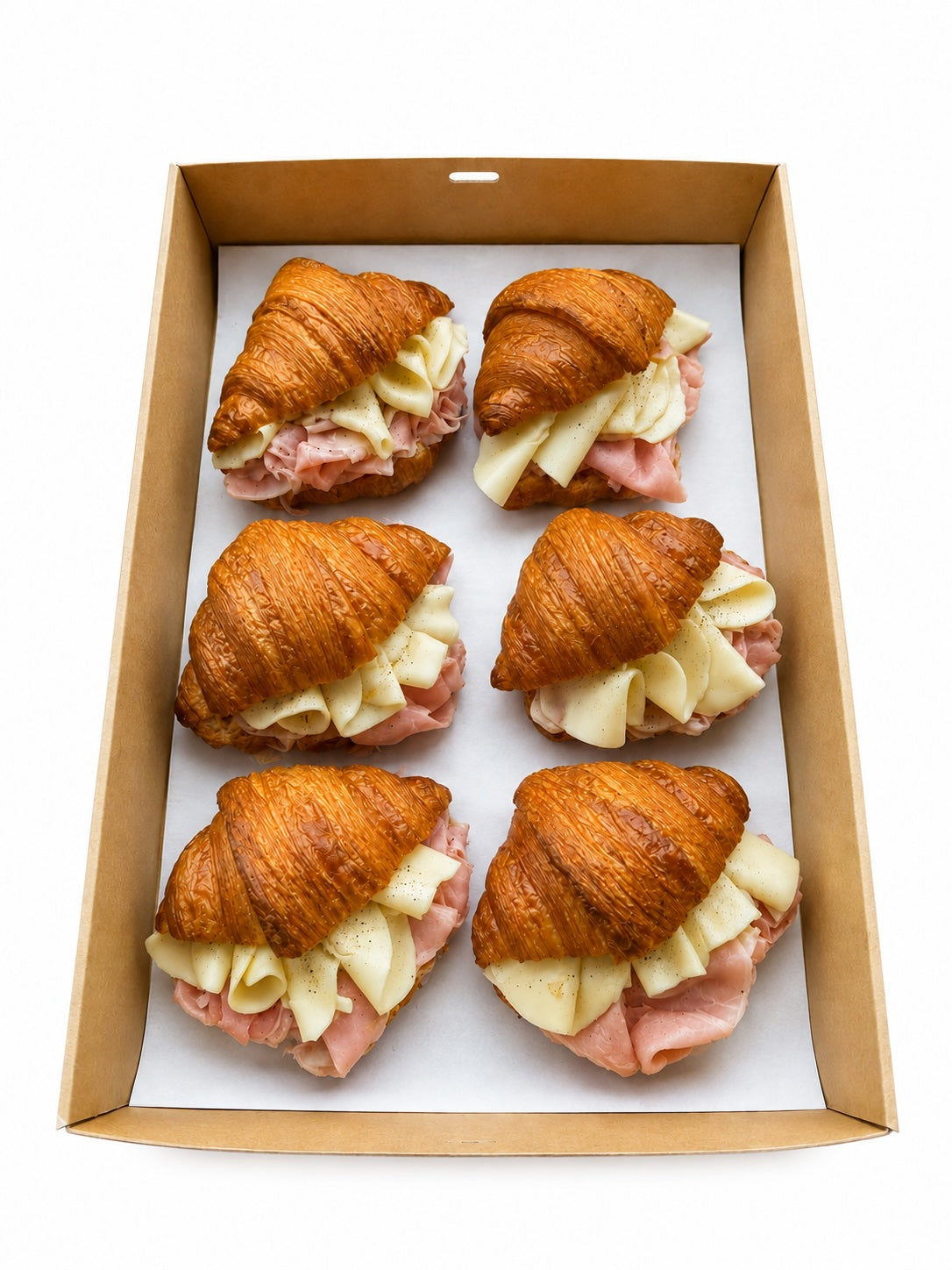 Ham and Cheese filled Croissants