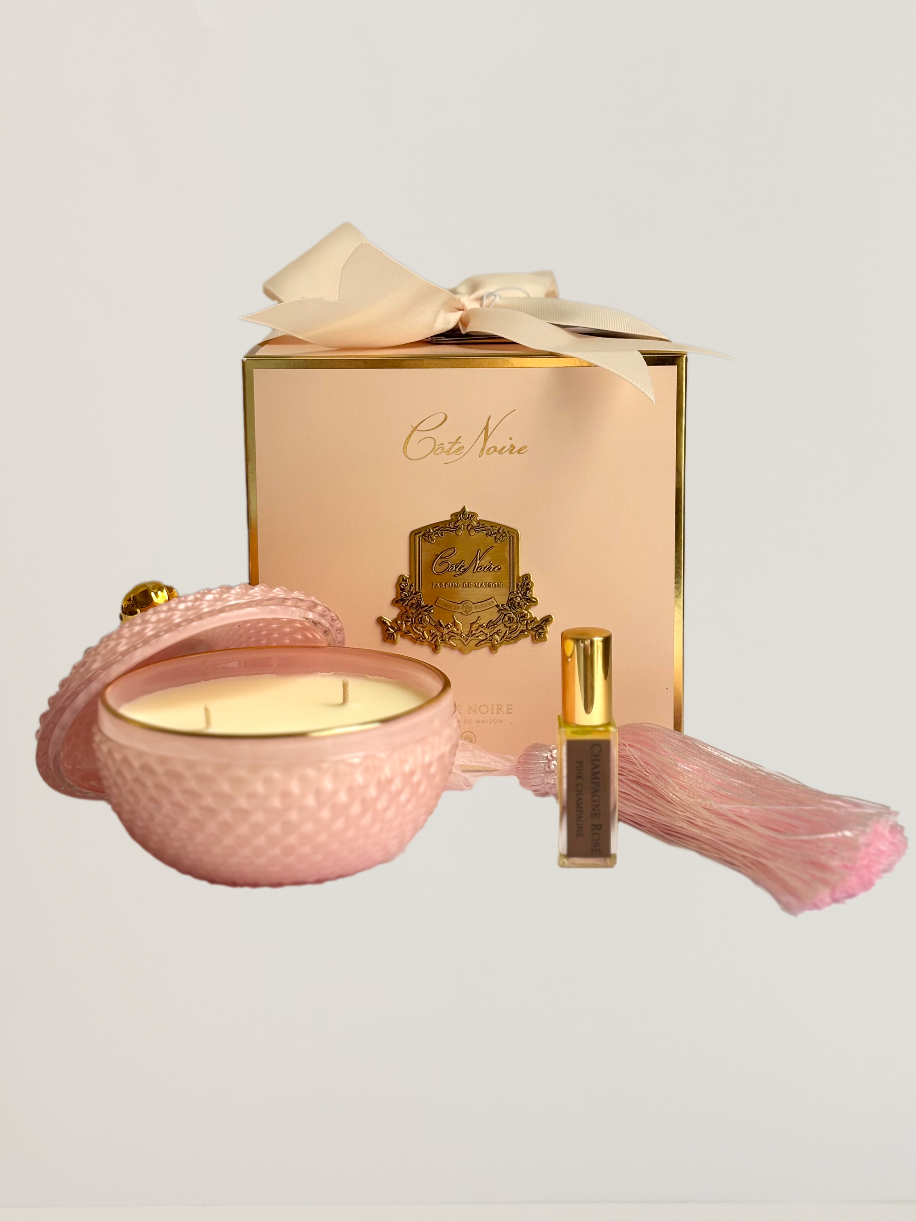 Art Deco Candle - Pink Champagne