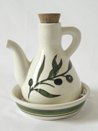 Spanish Oil Container with Dish