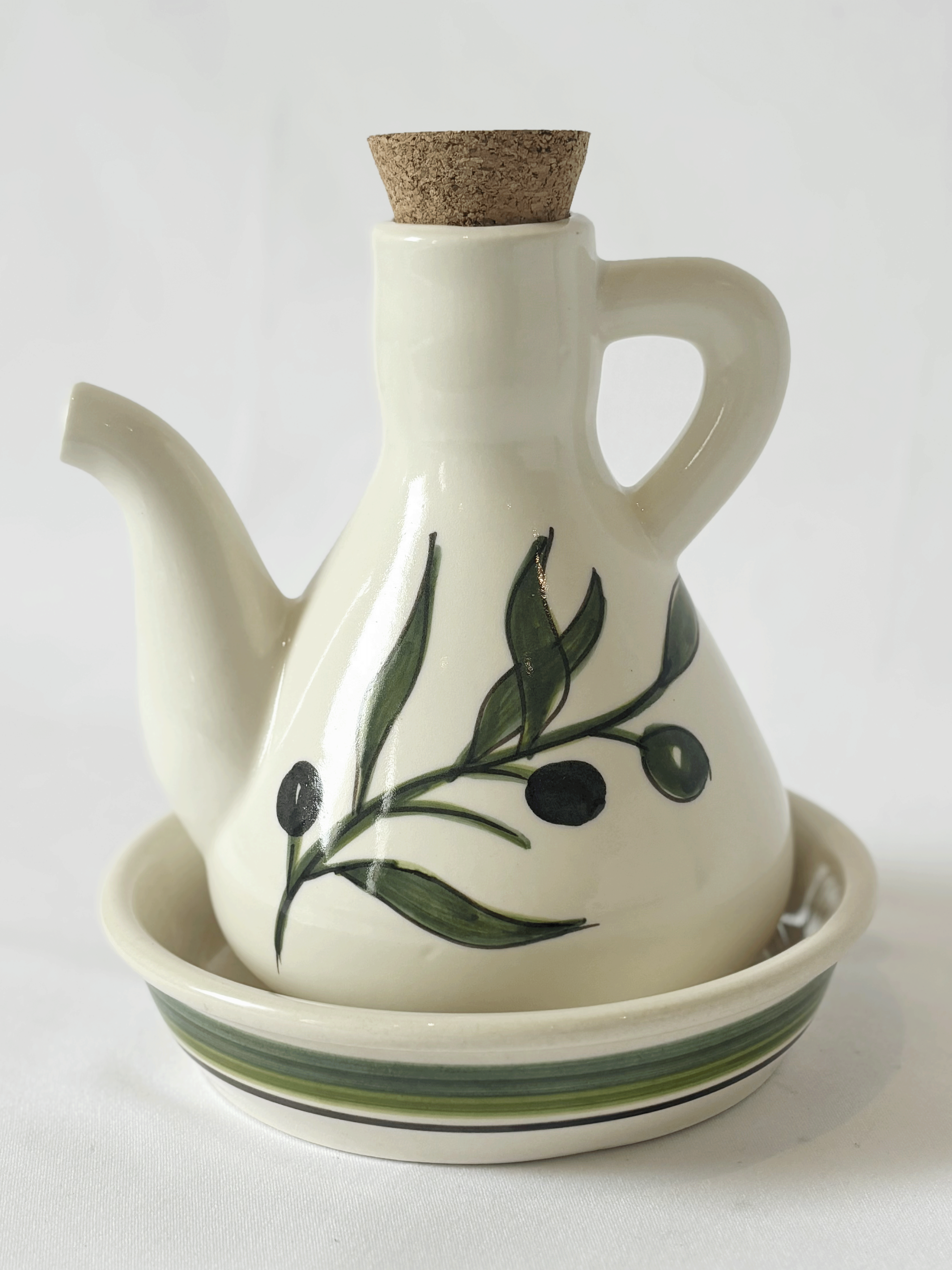 Spanish Oil Container with Dish