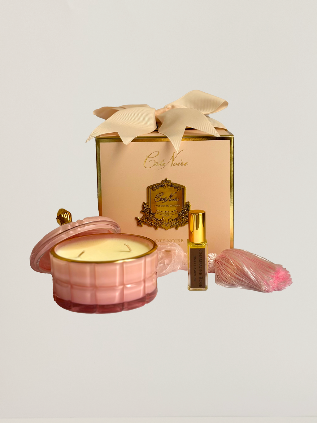 Art Deco Candle - Pink Champagne